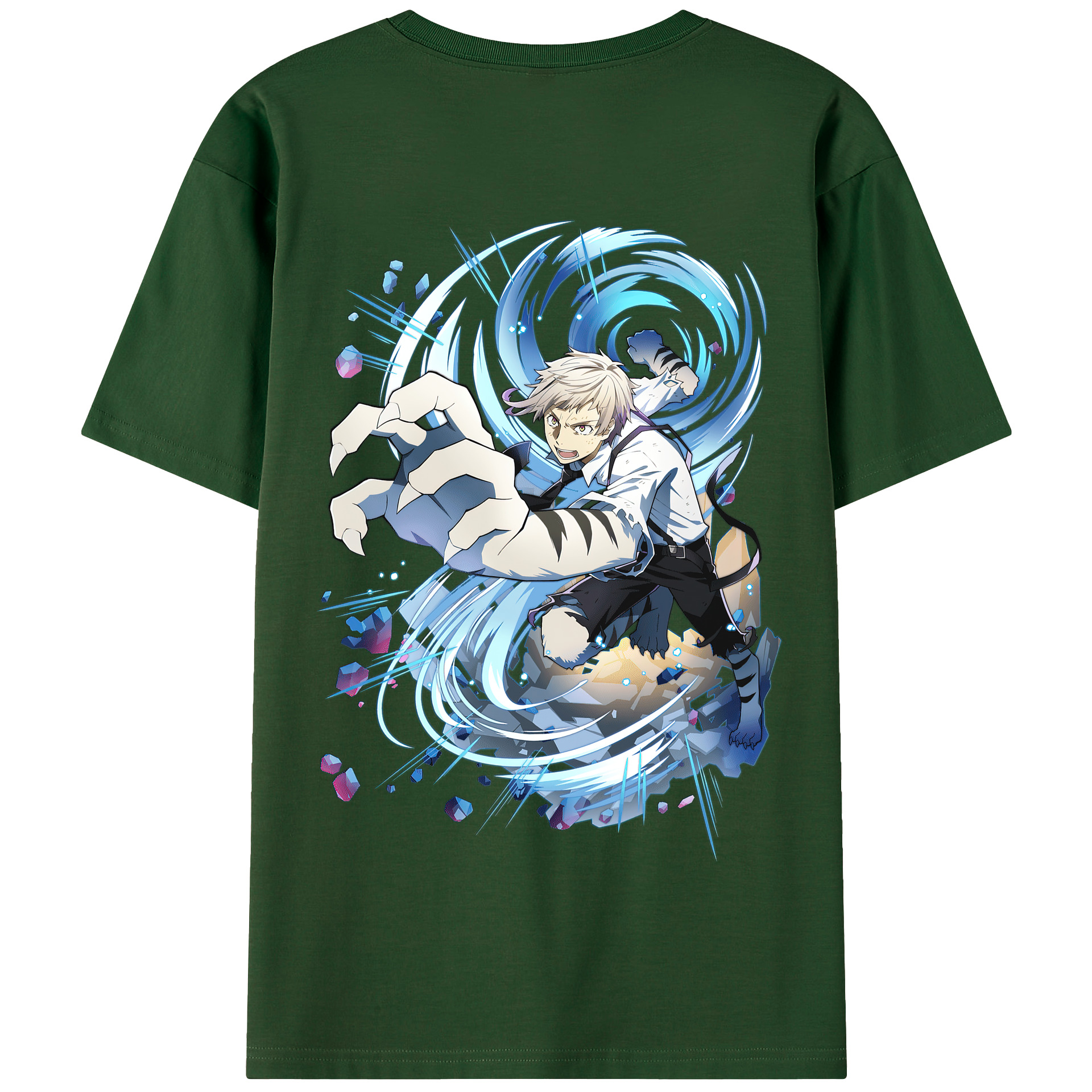 （画像用） 文豪ストレイドッグス Bungo Stray Dogs 綿100％半袖Tシャツ（背面プリント）